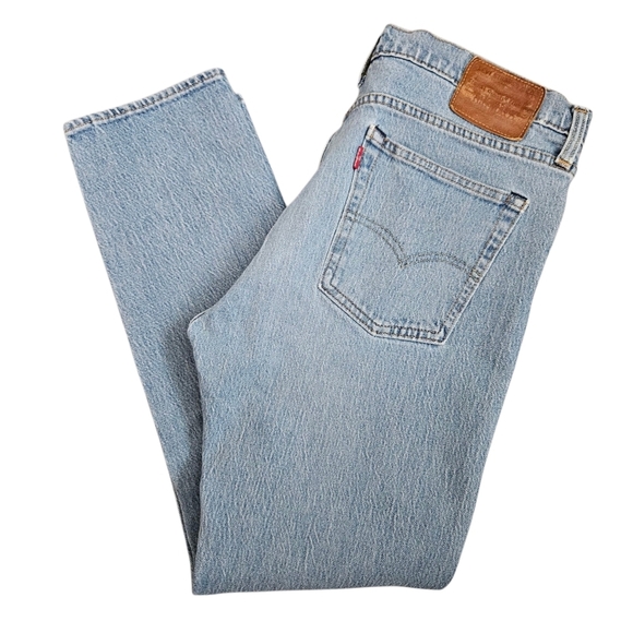 Levis Premium Denim Skinny Straight Leg Jeans Tag Size 34x30 (Actual 32x27.5) - Picture 1 of 13